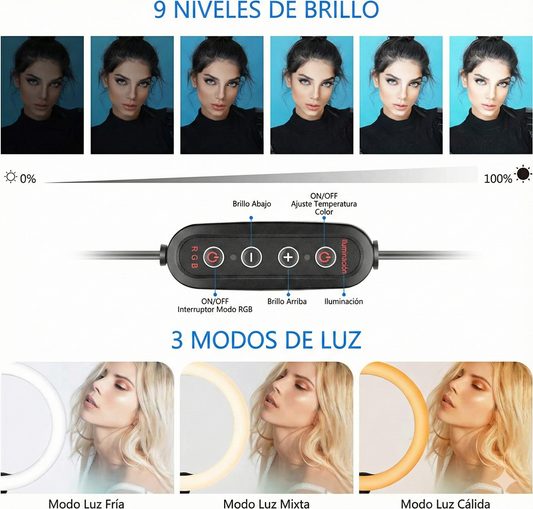 AuraFlex™ - Iluminación Viral Pro